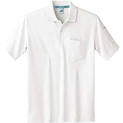 ポロシャツ（男女兼用・半袖） LL 白 32-5051
