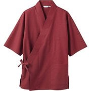 はっぴ 兼用 7分袖 M 臙脂 3-577