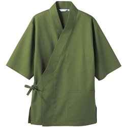 はっぴ 兼用 7分袖 M オリーブ 3-576