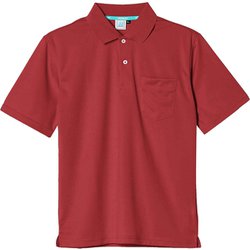 ポロシャツ（男女兼用・半袖） 3L レッド 32-5066