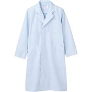 ドクターコート（メンズ長袖シングル） 4L サックス 51-603