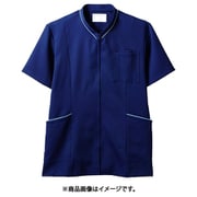 スクラブ（男女兼用・半袖） 5L ネイビー/ブルー 72-1228
