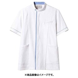 ジャケット（メンズ・半袖） 8L 白/ブルー 72-1234