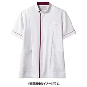 ジャケット(メンズ・半袖) S 白/ワイン 72-1236