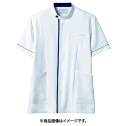 ジャケット（メンズ・半袖） S 白/ネイビー 72-1238