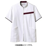 ジャケット(メンズ・半袖) 5L 白/ワイン 72-1246