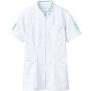 ジャケット(レディス・半袖) 9L 白/ミント 73-1276
