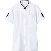 ジャケット(レディス・半袖) 9L 白/ネイビー 73-1278