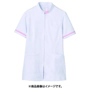 ジャケット(レディス・半袖) 6L 白/ピンク 73-1282