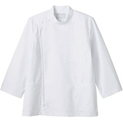 ケーシー（メンズ・8分袖） S 白 52-811