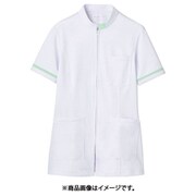 ジャケット(レディス・半袖) 9L 白/ミント 73-1286