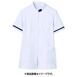 ジャケット（レディス・半袖） 9L 白/ネイビー 73-1288