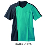 スクラブ(メンズ・半袖) 5L ピーコックグリーン 72-1274