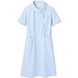 ナースワンピース（レディス・半袖） 6L サックス 73-1776