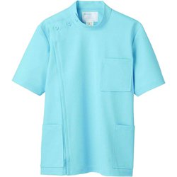 ケーシー(メンズ・半袖) 6L サックス 72-704