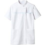 ジャケット(レディス・半袖) 7L 白/サックス 73-1294