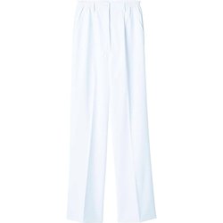 ナースパンツ（両脇ゴム） 8L 白 73-1301