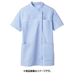 ジャケット（レディス・半袖） S サックス/白 73-1306