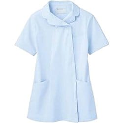 ナースジャケット（レディス・半袖） 8L サックス 73-1786