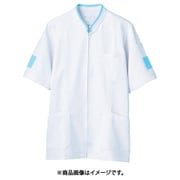 ジャケット(メンズ・半袖) 4L 白/サックス 72-844
