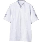 ジャケット(メンズ・半袖) 3L 白/グレー 72-846