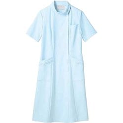 ナースワンピース（半袖） LL サックス 73-1894
