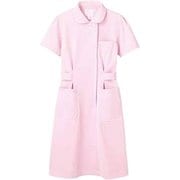 ナースワンピース(半袖) M ピンク/白 73-1434