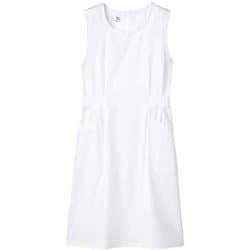 予防衣（レディス・ノースリーブ） M 白 74-081