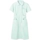 ナースワンピース（半袖） 7L ミント/白 73-1438