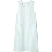 74-545 [予防衣（男女兼用・ノースリーブ） S グリーンストライプ]