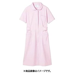 ナースワンピース（半袖） L ピンク 73-1454