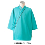 検診衣(男女兼用・8分袖)上衣 3L グリーン 79-505