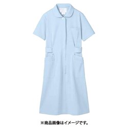 ナースワンピース（半袖） L サックス 73-1456