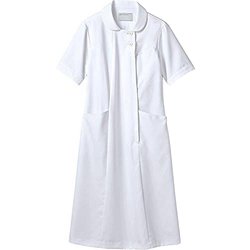ナースワンピース（半袖） LL 白 73-1930
