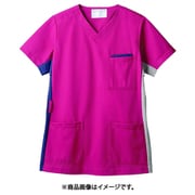 スクラブ(男女兼用・半袖) 8L バーガンディ 72-922