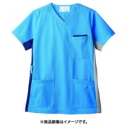 スクラブ(男女兼用・半袖) S コバルトブルー 72-923