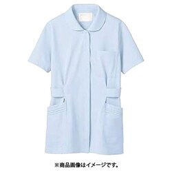 ナースジャケット（半袖） S サックス 73-1466