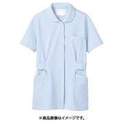ナースジャケット(半袖) L サックス 73-1466