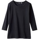 Tシャツ（兼用・8分袖） S 黒 CE423-1