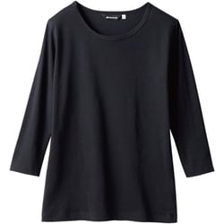 Tシャツ（兼用・8分袖） S 黒 CE423-1