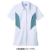 ジャケット(レディス・半袖) 3L 白/グレー JU801-10
