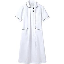 ナースワンピース（レディス・半袖） SS 白/ネイビー 73-1958