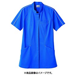 ジャケット（レディス・半袖） 3L ブルー/白 JU802-31