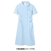 ナースワンピース(半袖) S サックス/白 73-1476