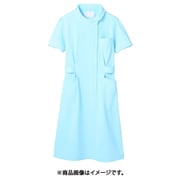 ナースワンピース(半袖) 4L サックス/白 73-1476