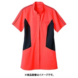 ジャケット（レディス・半袖） 3L オレンジ/黒 JU803-80