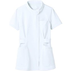 ナースジャケット（半袖） 8L 白 73-1482