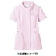 ナースジャケット（半袖） M ピンク/白 73-1484
