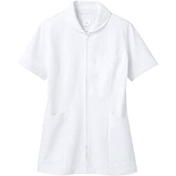 ナースジャケット(半袖) L 白 73-1522