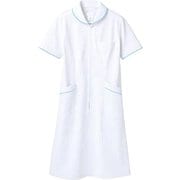 ナースワンピース(半袖) 4L 白/サックス 73-1534